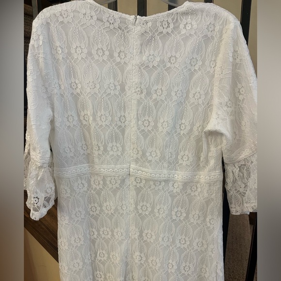Women’s white lace dress Size XL - Picture 5 of 5